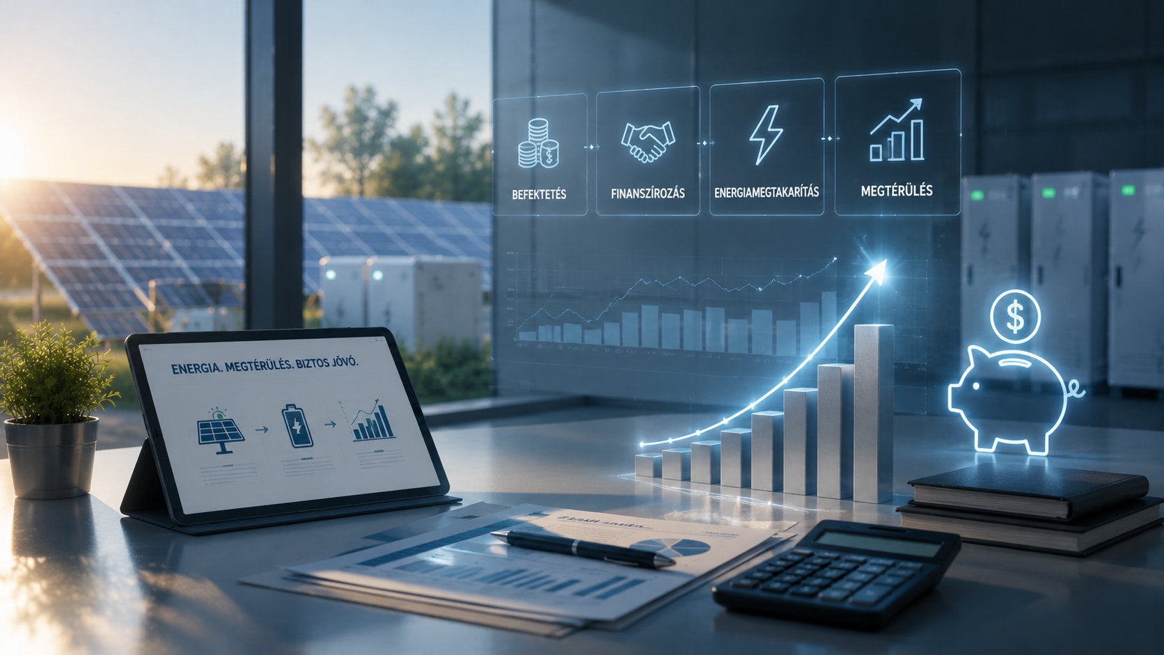 Befektetés, finanszírozás, energiamegtakarítás és megtérülés — napelemes beruházás gazdaságossága