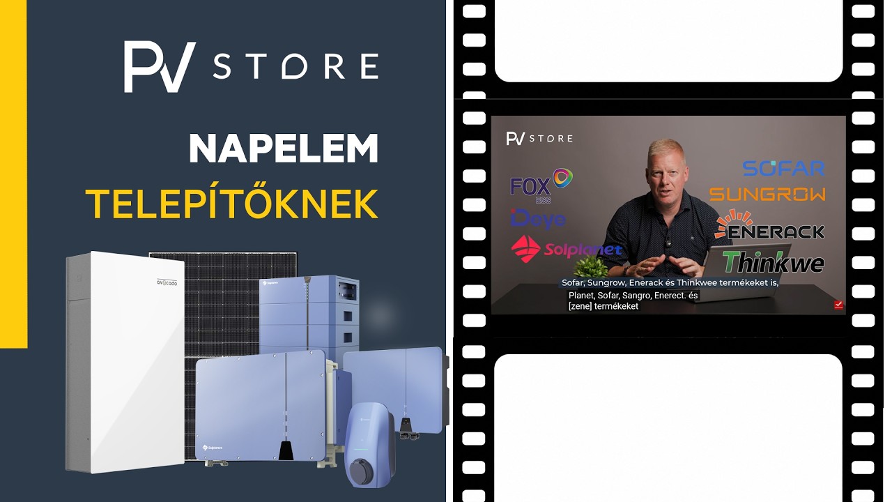 PV Store bemutatkozó videó - napelem telepítőknek